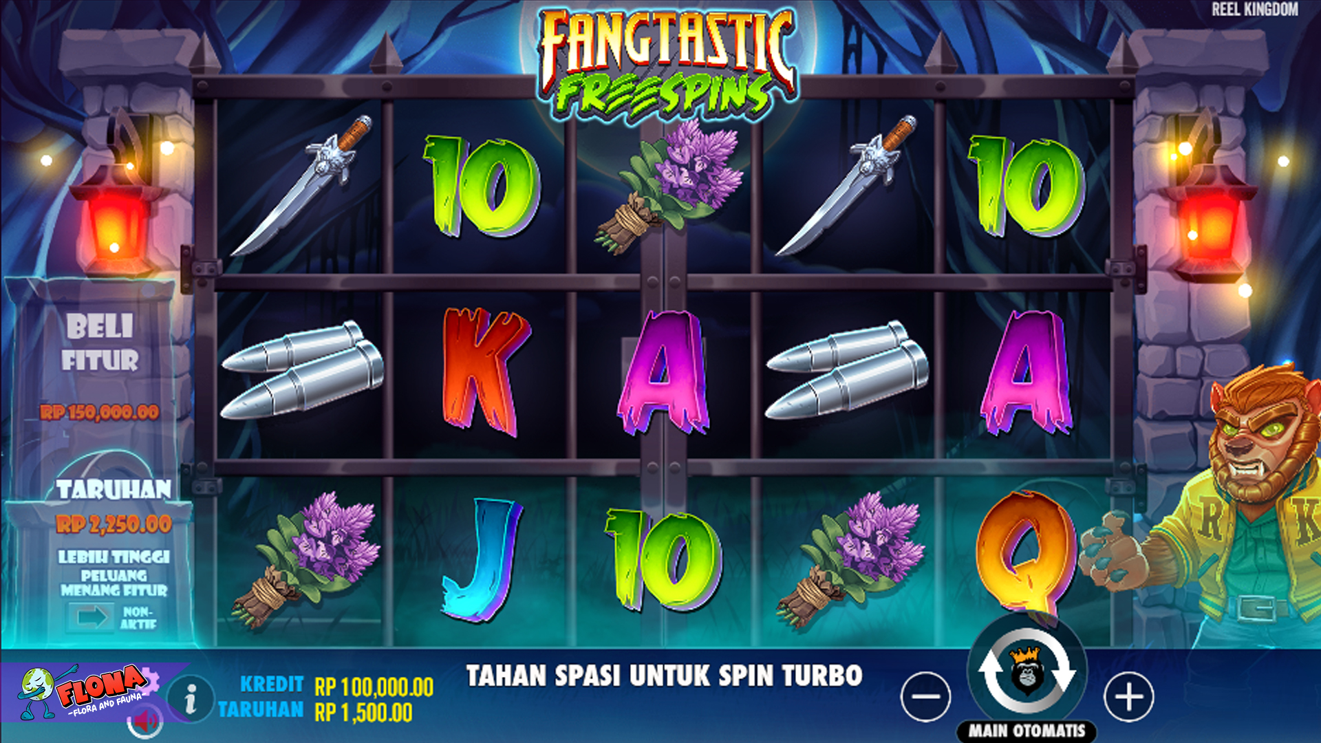 Hoki Menggigit Terus Main Fangtastic Freespins di Rtp8000