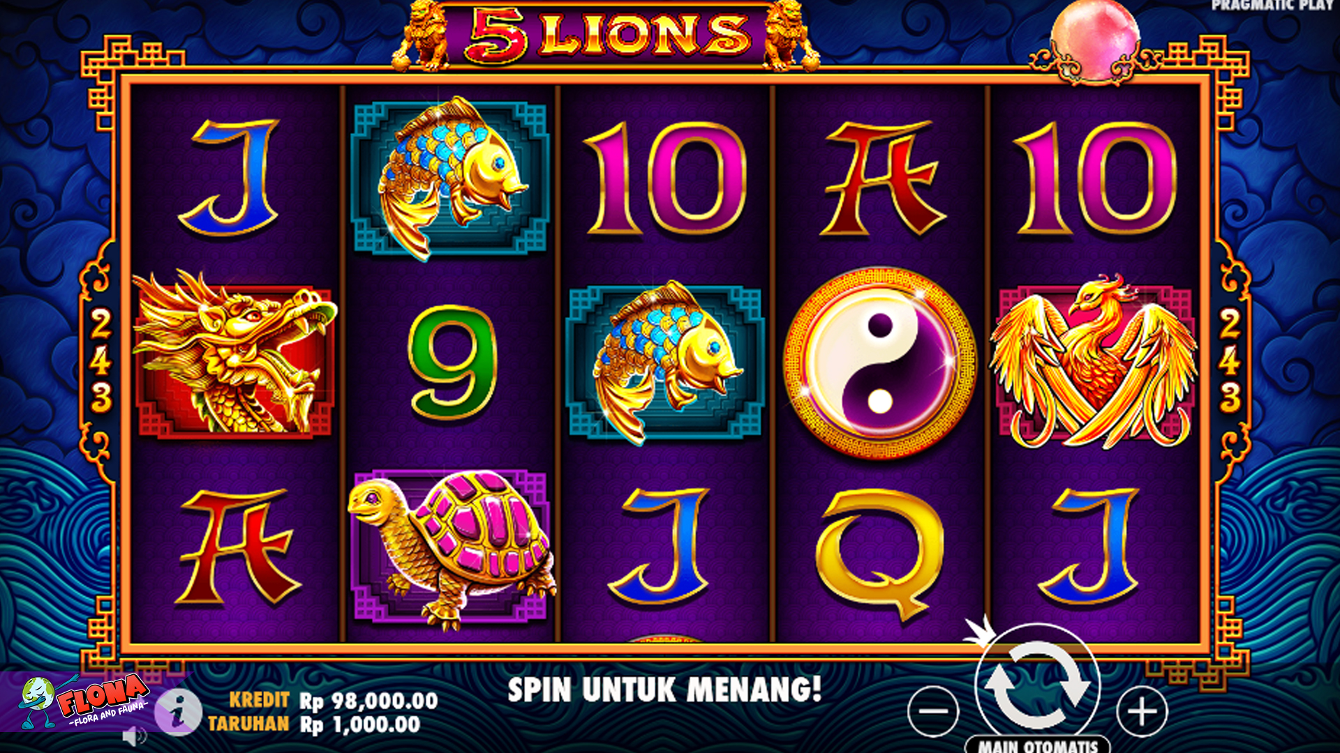 Rtp Tinggi Buat 5 Lions Slot Jadi Magnet Uang Auto Terbaru
