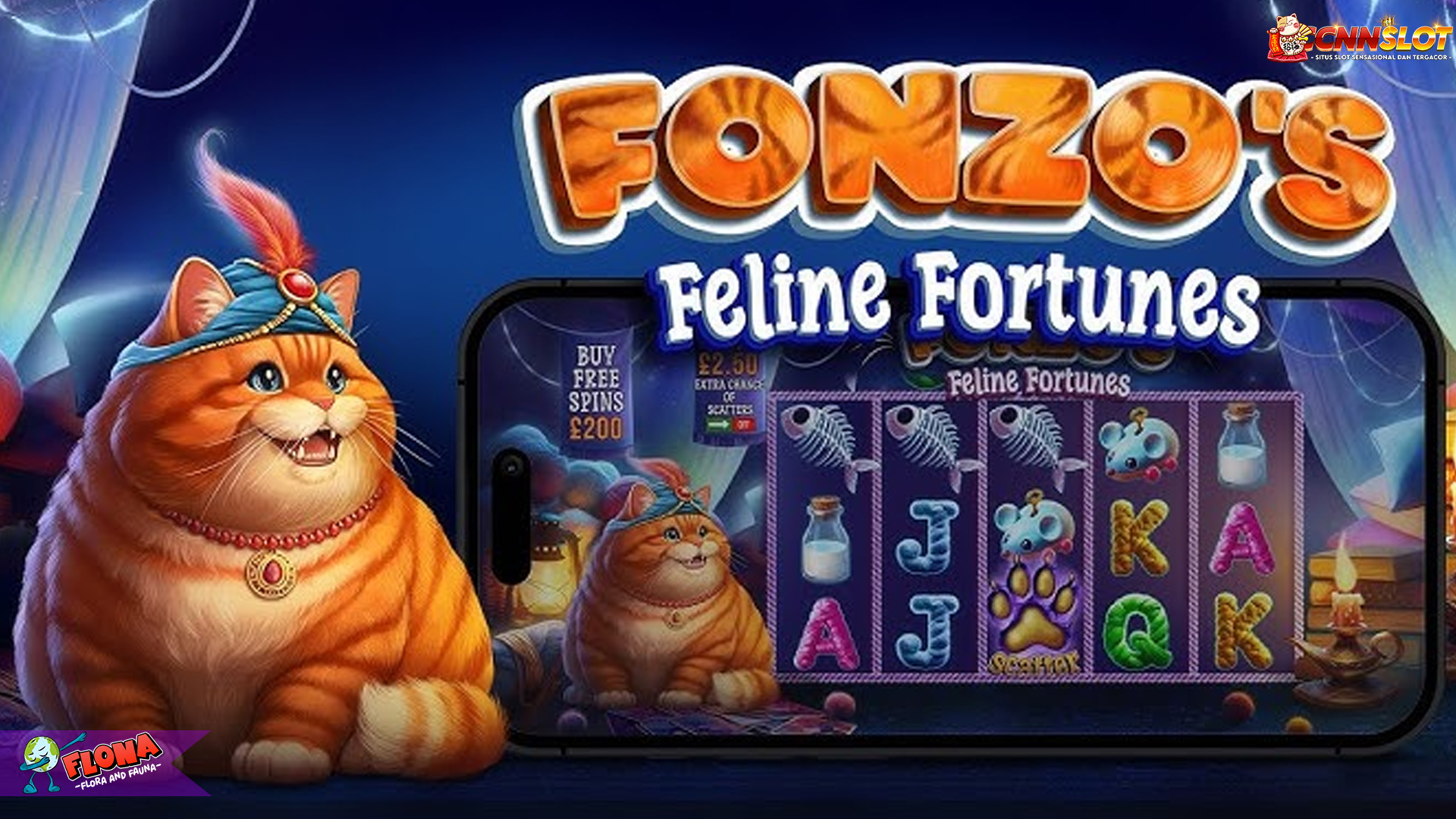 Slot Online Fonzo’s Feline Fortunes Paling Hits dan Gokil